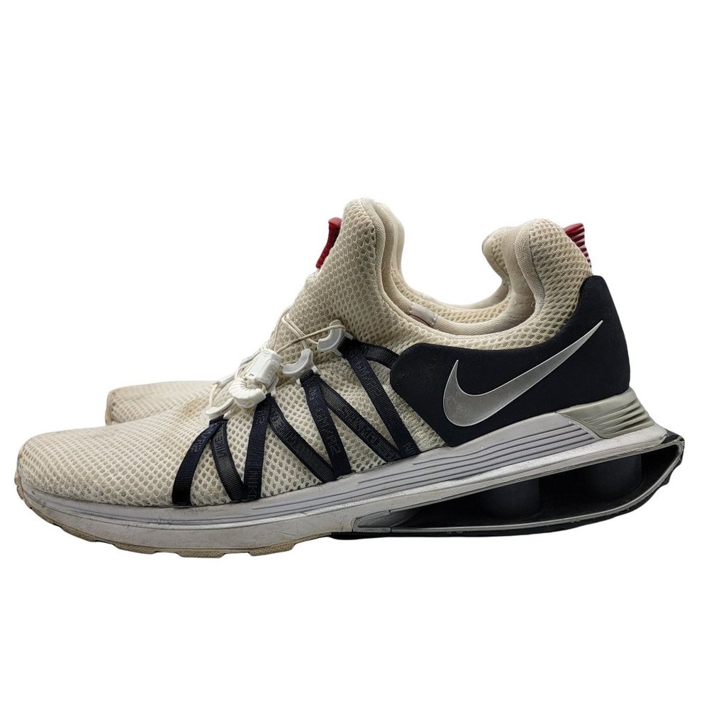 Nike Shox Gravity White/Navy Blue Men Size 13 Athletic Running Shoes AR1999-104 - Picture 5 of 12